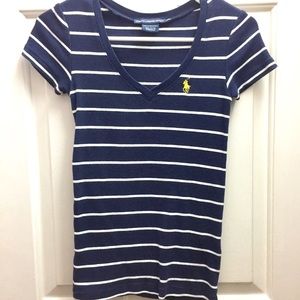 Polo Ralph Lauren V-Neck Striped T Shirt